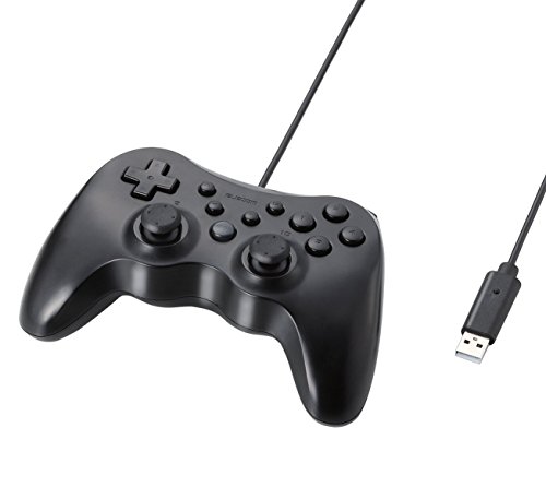 エレコム ゲームパッド 12ボタン 振動機能・連射機能付 ブラック JC-U3712FBK 413xInKKA+L.jpg